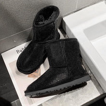 Ladda upp bild till gallerivisning, Varma vinterstövlar i hel strass