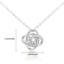 Ladda upp bild till gallerivisning, Halsband med kärleksknut till min dotter