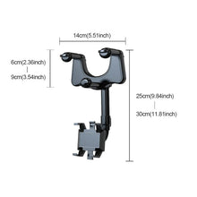 Ladda upp bild till gallerivisning, Multifunktionell 360 roterbar bilbackspegeltelefonhÄllare