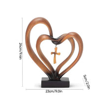 Ladda upp bild till gallerivisning, Jesus Entwined Hearts Cross