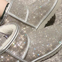 Ladda upp bild till gallerivisning, Varma vinterstövlar i hel strass