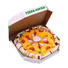 Ladda upp bild till gallerivisning, Box med 4-par Personliga Kreativa Pizza-strumpor