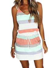 Ladda upp bild till gallerivisning, Randig sommarklänning