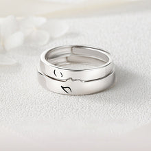 Ladda upp bild till gallerivisning, En kyss Sterling Silver Par Ringar Alla hjärtans dag presentguide