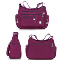 Ladda upp bild till gallerivisning, Axelremsväska Med Flera Fickor