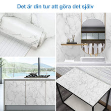 Ladda upp bild till gallerivisning, Oljeavvisande marmor vaxduk