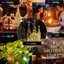 Ladda upp bild till gallerivisning, đŸLED vinflaska ljus kork nattlampa DIY Decor Lift