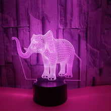 Ladda upp bild till gallerivisning, Elephant 3d illusionslampa