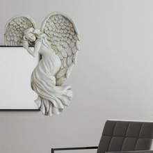 Ladda upp bild till gallerivisning, Ängelvingar skulptur för dörr ram