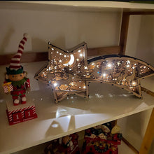 Ladda upp bild till gallerivisning, LED Trästjärneljus för jul