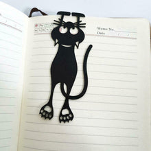 Ladda upp bild till gallerivisning, Cutout Black Kitten Bookmark