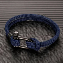 Ladda upp bild till gallerivisning, U-format Nylon flätat armband
