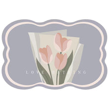 Ladda upp bild till gallerivisning, Superabsorberande blomma halkfri matta för badrum