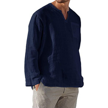 Ladda upp bild till gallerivisning, Men‘s Long-sleeved Linen Shirt