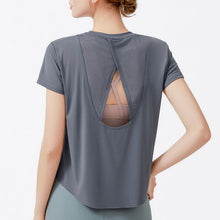Ladda upp bild till gallerivisning, Utskärning vacker back yoga T-shirt
