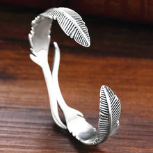 Ladda upp bild till gallerivisning, Silver fjäder armband | Nickelfri