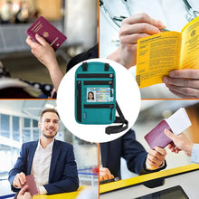 Ladda upp bild till gallerivisning, Resehalspåse med RFID-blockering