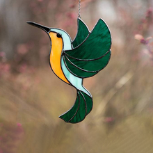 Ladda upp bild till gallerivisning, Kolibri färgade fönsterhängsmycke