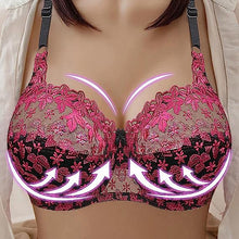 Ladda upp bild till gallerivisning, Plusstorlek broderad blommig behå