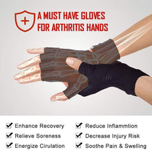 Ladda upp bild till gallerivisning, Copper Arthritis Compression Gloves Updated Version, 1 Pair
