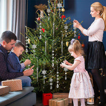Ladda upp bild till gallerivisning, Kristall jul snöflinga prydnader