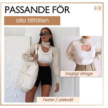 Ladda upp bild till gallerivisning, Tröja med hög hals och massiv Bloomer -ärm