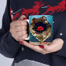 Ladda upp bild till gallerivisning, 3D-effekt bokhylla kaffemugg