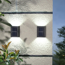 Ladda upp bild till gallerivisning, Utomhus solcellsvägglampa