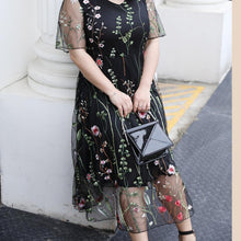 Ladda upp bild till gallerivisning, Blommig KlÀnning | Plus size