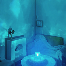 Ladda upp bild till gallerivisning, Nattljus med roterande vattenmönster