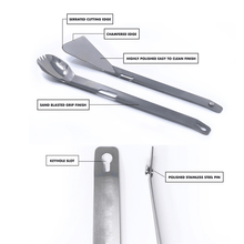 Ladda upp bild till gallerivisning, Titanium Multifunktionell Grilltång | Laga mat utomhus