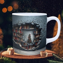 Ladda upp bild till gallerivisning, 3D bokhylla kaffemugg