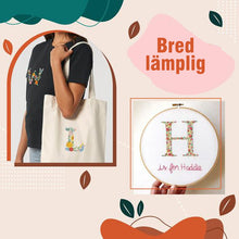 Ladda upp bild till gallerivisning, Bokstäver Broderi | Gör det själv- paket