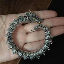 Ladda upp bild till gallerivisning, Silver handgjort Drakkedja armband