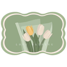 Ladda upp bild till gallerivisning, Superabsorberande blomma halkfri matta för badrum