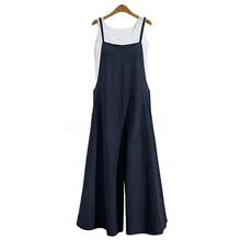 Ladda upp bild till gallerivisning, Sommar damer Casual Loose Solid Tank Jumpsuit