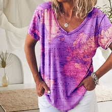Ladda upp bild till gallerivisning, Karta grafisk T-shirt