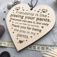 Ladda upp bild till gallerivisning, Vänskapdekorationer för julgran i trä