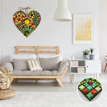 Ladda upp bild till gallerivisning, Stor trädgård mosaik hjärta dekoration