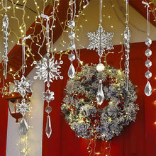 Ladda upp bild till gallerivisning, Kristall jul snöflinga prydnader