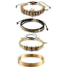 Ladda upp bild till gallerivisning, Armband i Fyra Delar av en Kronkombination av Zirkon