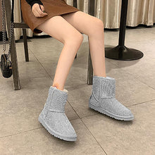 Ladda upp bild till gallerivisning, Varma vinterstövlar i hel strass