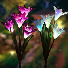 Ladda upp bild till gallerivisning, Flower Solcellsdriven trädgårdsbelysning