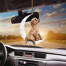 Ladda upp bild till gallerivisning, Sitt på månen - Tvåsidig Prydnad