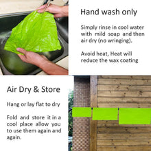 Ladda upp bild till gallerivisning, Organic & Reusable Beeswax Food Wraps – 3 Pcs (S/M/L)