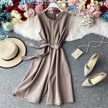 Ladda upp bild till gallerivisning, Dam Enfärgad Ärmlös Jumpsuit