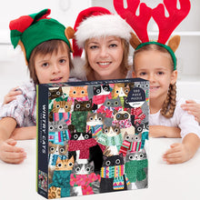 Ladda upp bild till gallerivisning, Vintriga katter 500 bitar pussel