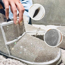 Ladda upp bild till gallerivisning, Varma vinterstövlar i hel strass