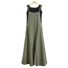 Ladda upp bild till gallerivisning, Sommar damer Casual Loose Solid Tank Jumpsuit