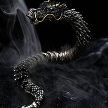 Ladda upp bild till gallerivisning, Silver handgjort Drakkedja armband